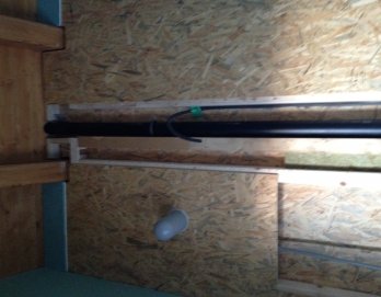 Installazione tubazioni bagno in casa di legno